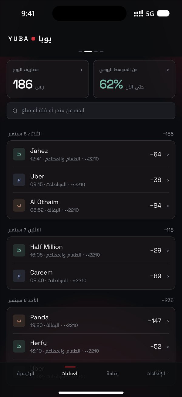 العمليات: كل عملية حسب اليوم
